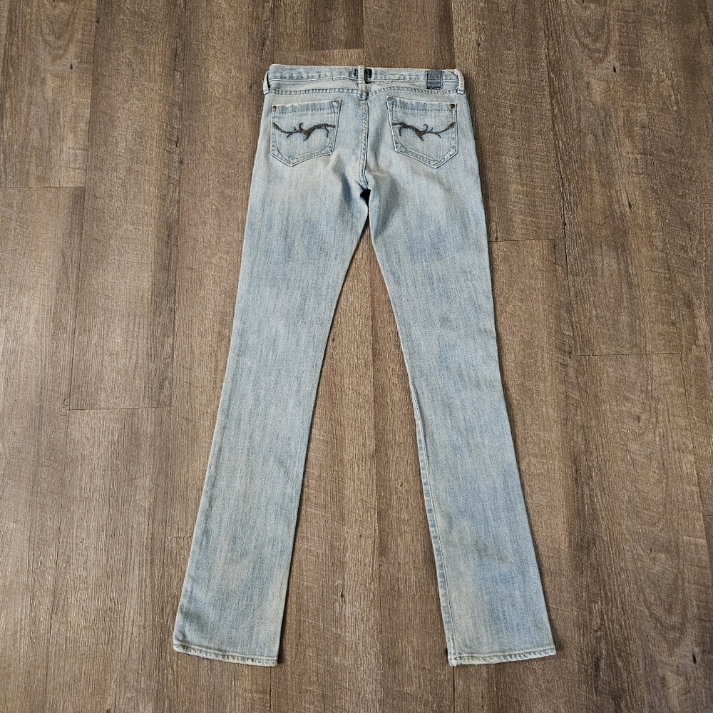 GoldSign Women’s Misfit Straight Leg Jeans Size 28 Light Wash